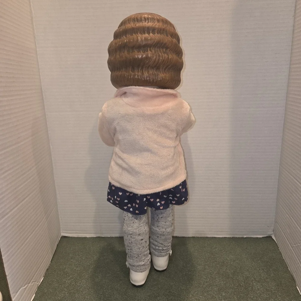 Daisy Kingdom Pansy Craft Doll Brown Hair Brown Eyes Style 4032 Hard PVC Display
